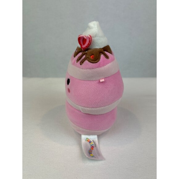 Squishmallows Shelly Strawberry Pancake Pink & White 6" Plush - Picture 5 of 9